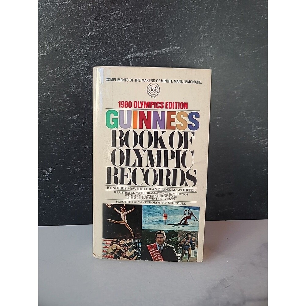 1980 Olympics Edition Guinness Book Of Olympic Records Paperback